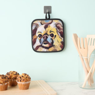 Tibeter Spaniel Topflappen