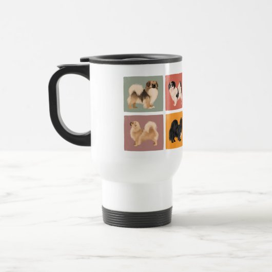 Tibeter Spaniel Travel Mug Reisebecher (Links)
