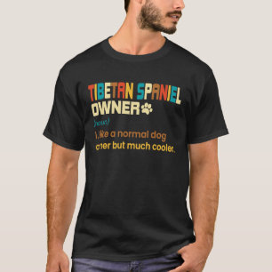 Tibeter Spaniel Vintag Retro Dog Mama Vater T-Shirt