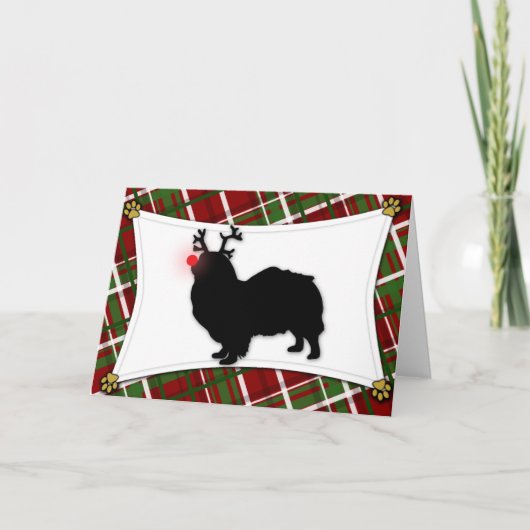 Tibeter Spanisch Reindeer Weihnachtskarte Feiertagskarte (Vorderseite)