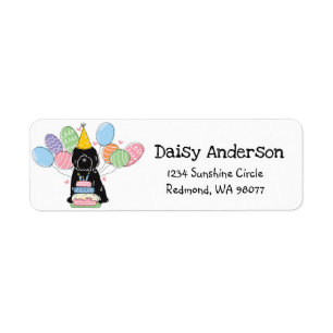 Tibeter Terrier Birthday Rücksendeadresse