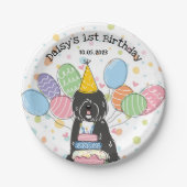 Tibeter Terrier Dog Birthday Party Paper Teller (Vorderseite)