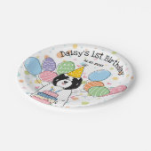 Tibeter Terrier Dog Birthday Party Paper Teller (Schrägansicht)