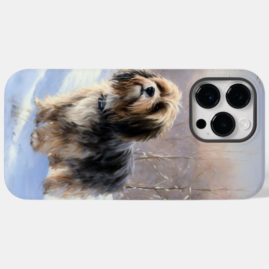 Tibeter Terrier Let It Snow Weihnachten Case-Mate iPhone Hülle (Rückseite (Horizontal))