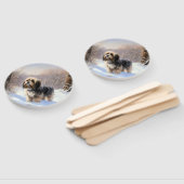 Tibeter Terrier Let It Snow Weihnachten Fächer (Non-assembled)