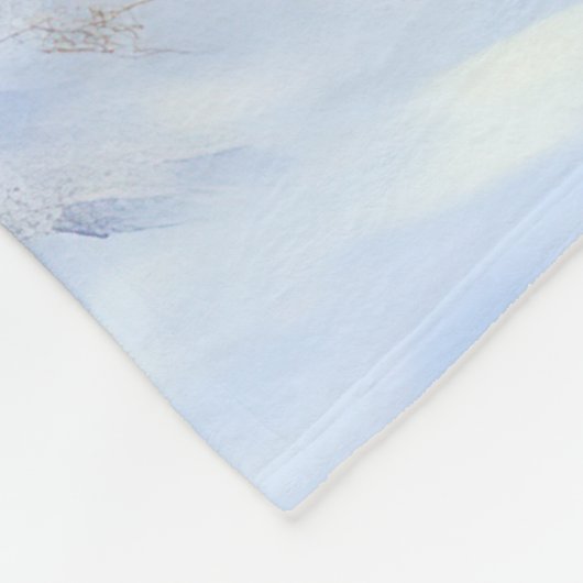 Tibeter Terrier Let It Snow Weihnachten Fleecedecke (Ecke)