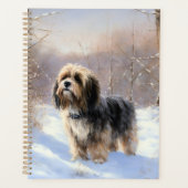 Tibeter Terrier Let It Snow Weihnachten Planer (Vorderseite)