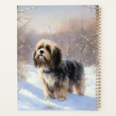 Tibeter Terrier Let It Snow Weihnachten Planer (Rückseite)