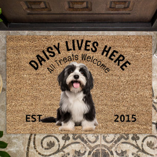 Tibeter Terrier Personalisiert Dog Lover Doormat Fußmatte