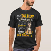 Tibeter Terrier Sehr geehrter Daddy Danke, dass du T-Shirt (Vorderseite)