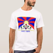 Tibetflagge, FREIES TIBET! T-Shirt (Vorderseite)