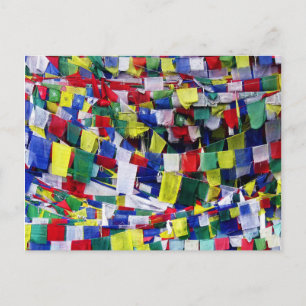 Tibetisch Buddhistische Gebetsflaggen Kunst Heim A Postkarte