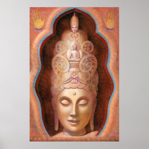 tibetisch-buddhistische Göttin Tara Healing Vibes  Poster