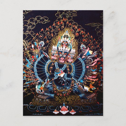 tibetisch-buddhistische Kunst (Chemckok Heruka) Postkarte (Vorderseite)
