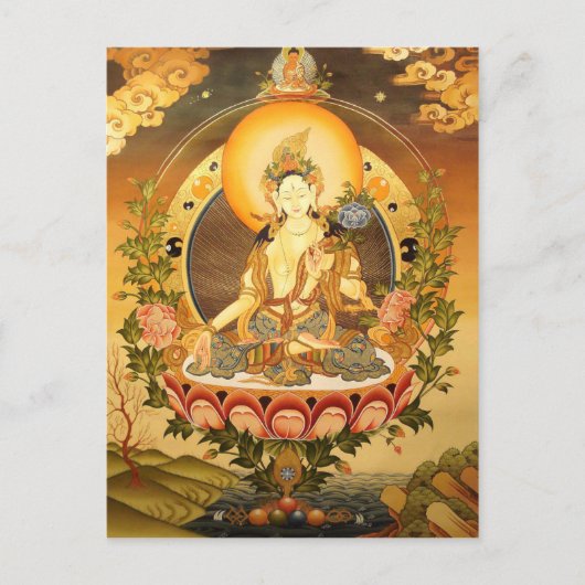 tibetisch-buddhistische Kunstpostkarte Postkarte (Vorderseite)