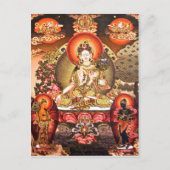 tibetisch-buddhistische Kunstpostkarte Postkarte (Vorderseite)