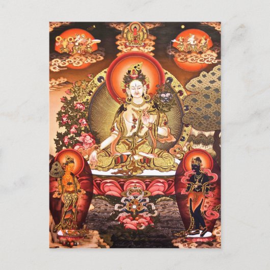 tibetisch-buddhistische Kunstpostkarte Postkarte (Vorderseite)