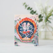 tibetisch-buddhistische Kunstpostkarte Postkarte (Stehend Vorderseite)
