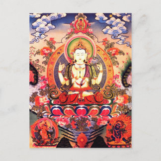 tibetisch-buddhistische Kunstpostkarte Postkarte