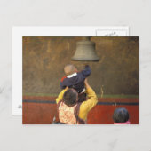 tibetisch-buddhistischer Mönch, der einen Jungen z Postkarte (Vorne/Hinten)
