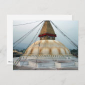 tibetisch-buddhistischer Stupa Postkarte (Vorne/Hinten)