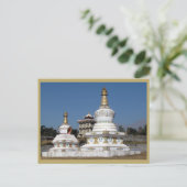 tibetisch-buddhistischer Stupas Postkarte (Stehend Vorderseite)