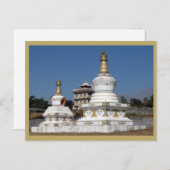 tibetisch-buddhistischer Stupas Postkarte (Vorne/Hinten)
