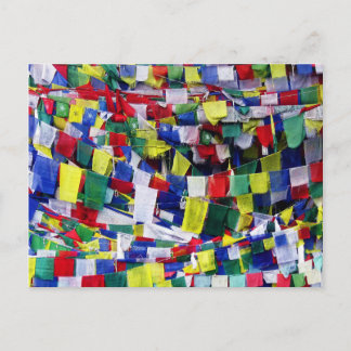 tibetisch-buddhistisches Gebet Flag Art Zuhause Al Postkarte