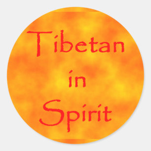 Tibetisch in Spirit-Aufkleber Klassischer Rundstic Runder Aufkleber