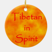 Tibetisch in Spirit-Circle-Ornament Keramikornament (Hinten)