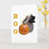 Tibetisch-Spaniel Boo Karte (Gelbe Blume)