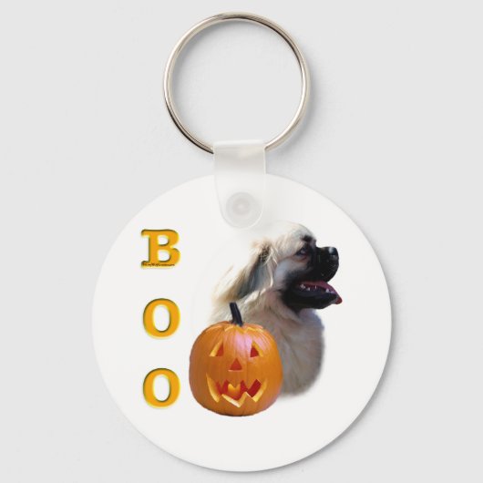 Tibetisch-Spaniel Boo Schlüsselanhänger (Vorderseite)