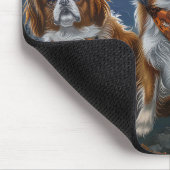 Tibetisch-Spaniel Halloween Spooky Mousepad (Ecke)