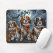 Tibetisch-Spaniel Halloween Spooky Mousepad (Mit Mouse)