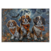 Tibetisch-Spaniel Halloween Spooky Schneidebrett (Vorderseite)