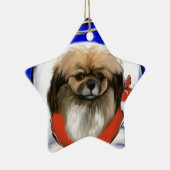 Tibetisch-Spaniel Keramikornament (Rechts)