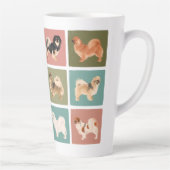 Tibetisch-Spaniel Latte-Tasse Milchtasse (Rechts)
