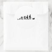 Tibetisch-Spaniel Runder Aufkleber (Tasche)