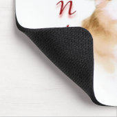 Tibetisch-Spaniel Santa Paws Mousepad (Ecke)