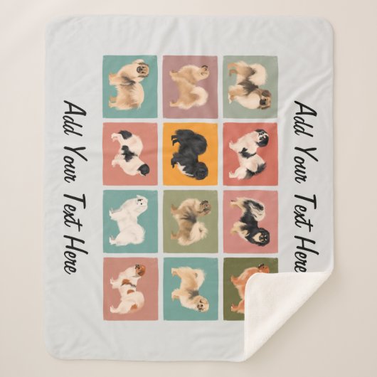 Tibetisch-Spaniel Sherpa Blanket Sherpadecke (Vorderseite)