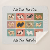 Tibetisch-Spaniel Sherpa Blanket Sherpadecke (Vorderseite (Horizontal))