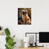 Tibetisch Spanisch Dog Art Print Poster (Heimbüro)