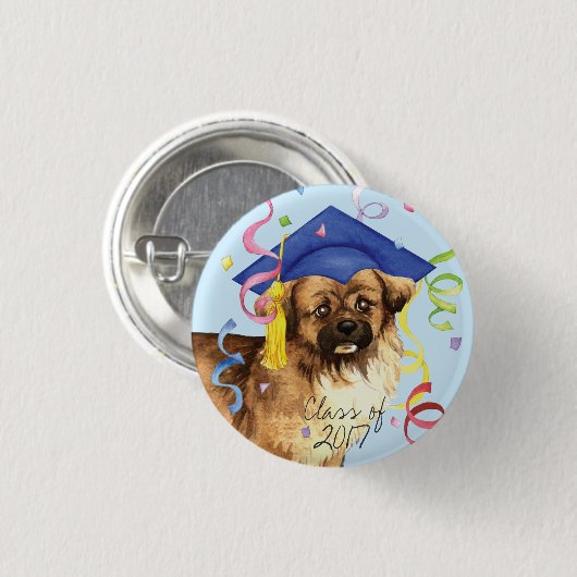 Tibetisch-Spanisch-Graduate Button (Vorne & Hinten)