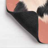 Tibetisch-Spanisch-Maus-Pad (Schwarz & Weiß) Mousepad (Ecke)