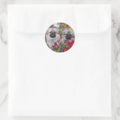 Tibetisch-Spanisch-Sticker Runder Aufkleber (Tasche)