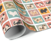 Tibetisch-Spanisch-Wrapping Paper Geschenkpapier (Rolleneckpunkt)