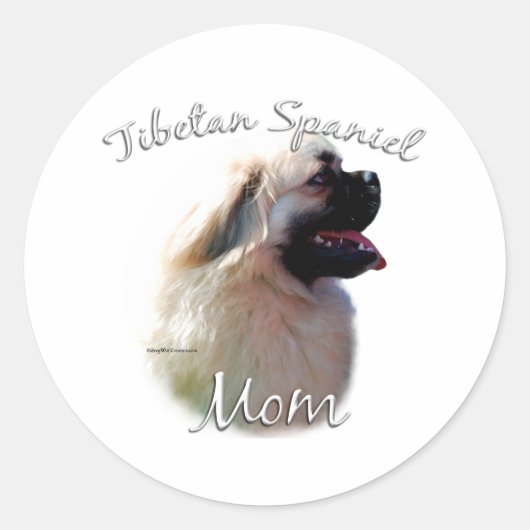 Tibetisch-Spanische Mama 2 Runder Aufkleber (Vorderseite)