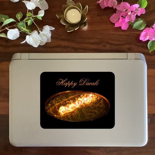 tibetische Butter Lamp Quadratischer Aufkleber