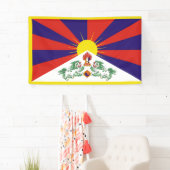 tibetische Flagge Banner (Insitu)