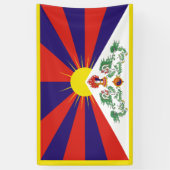 tibetische Flagge Banner (Vertikal)